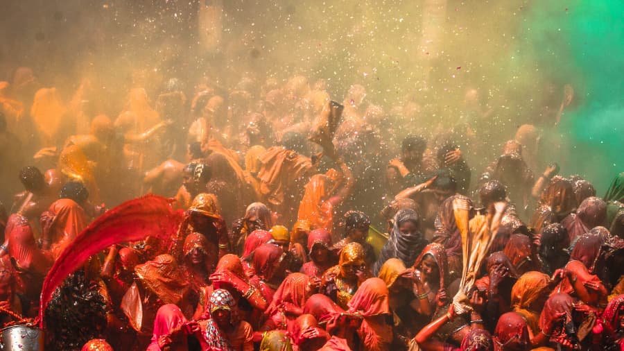 Houranga Holi in Dauji