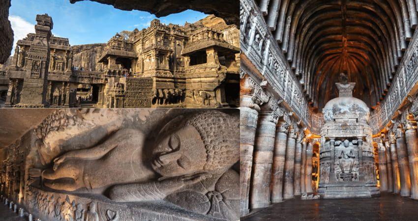 Ajanta Caves Paintings and Sculptures