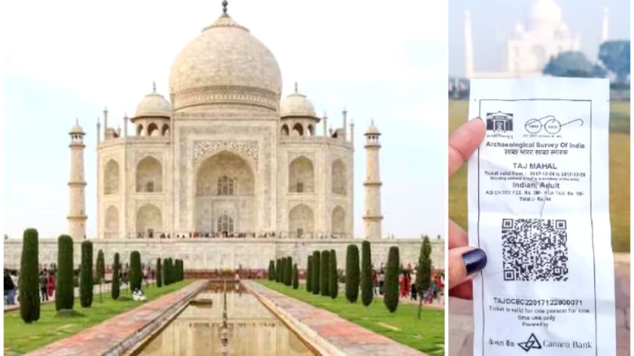Taj Mahal Ticket Price Range 